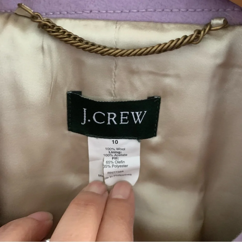 J. Crew Lilac Double-Breasted Pea Coat - Picture 11 of 12